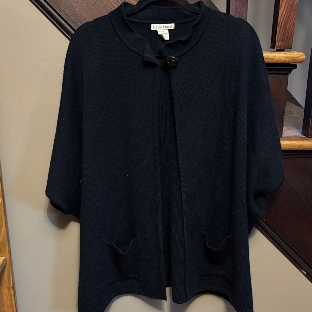 Little Todd Women's Elegant Black Cardigan